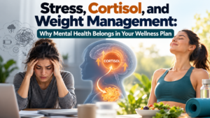 Stress, Cortisol, and Weight Management: Why Mental Health Belongs in Your Wellness Plan